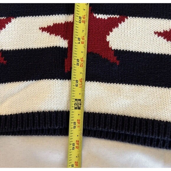 Quacker Factory Sweater Women’s Size Small Holiday Snowman Patriotic USA - Picture 6 of 9
